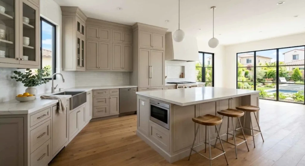 Custom kitchen cabinets installed in Irvine
